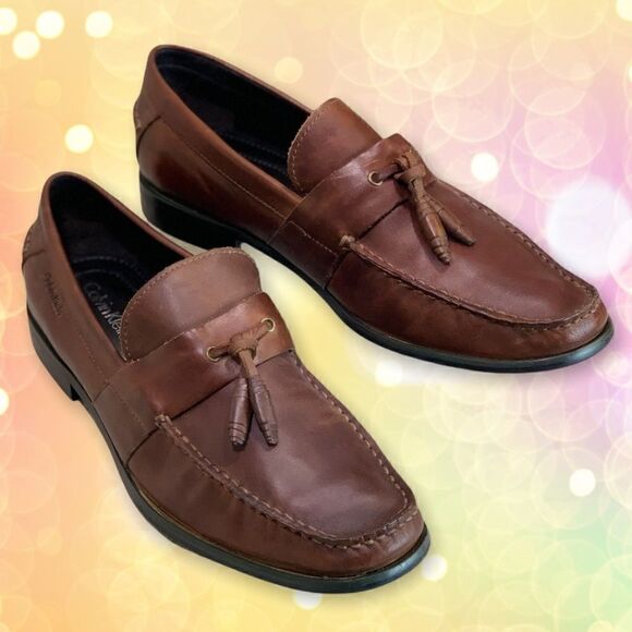 Calvin Klein Tassel Loafers Mens Size 9.5M - Picture 1 of 16